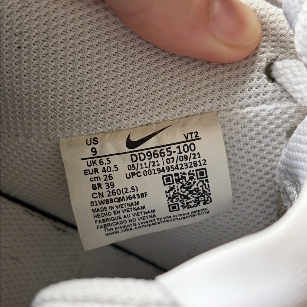 Nike White and Leopard Print Sneakers - Picture 5 of 5